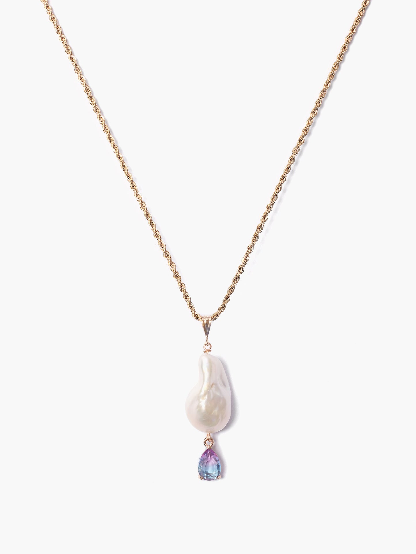 Fireball Pearl x Jewel Pendant Necklace