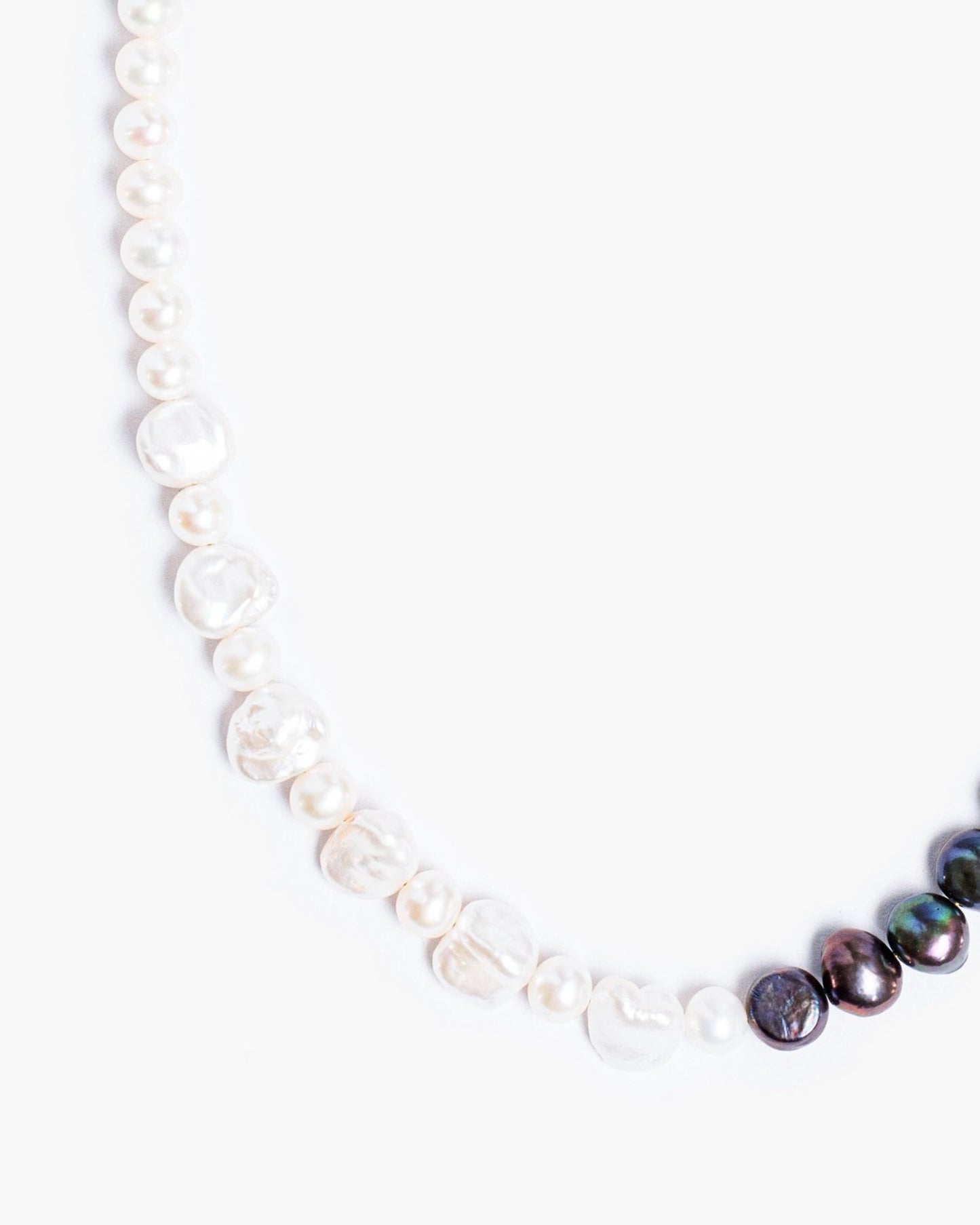 Black & White Freshwater Pearl Necklace