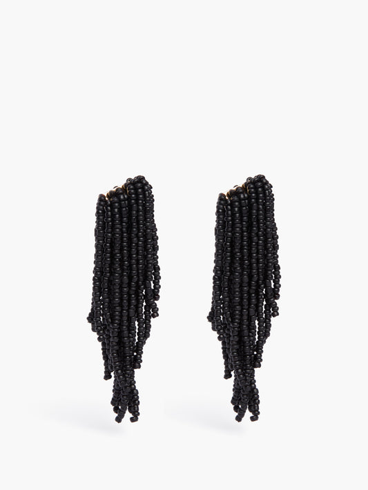 Black Waterfall Earrings