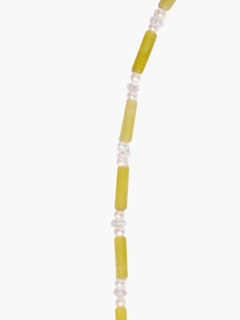 Jade x Teardrop Crystal Necklace