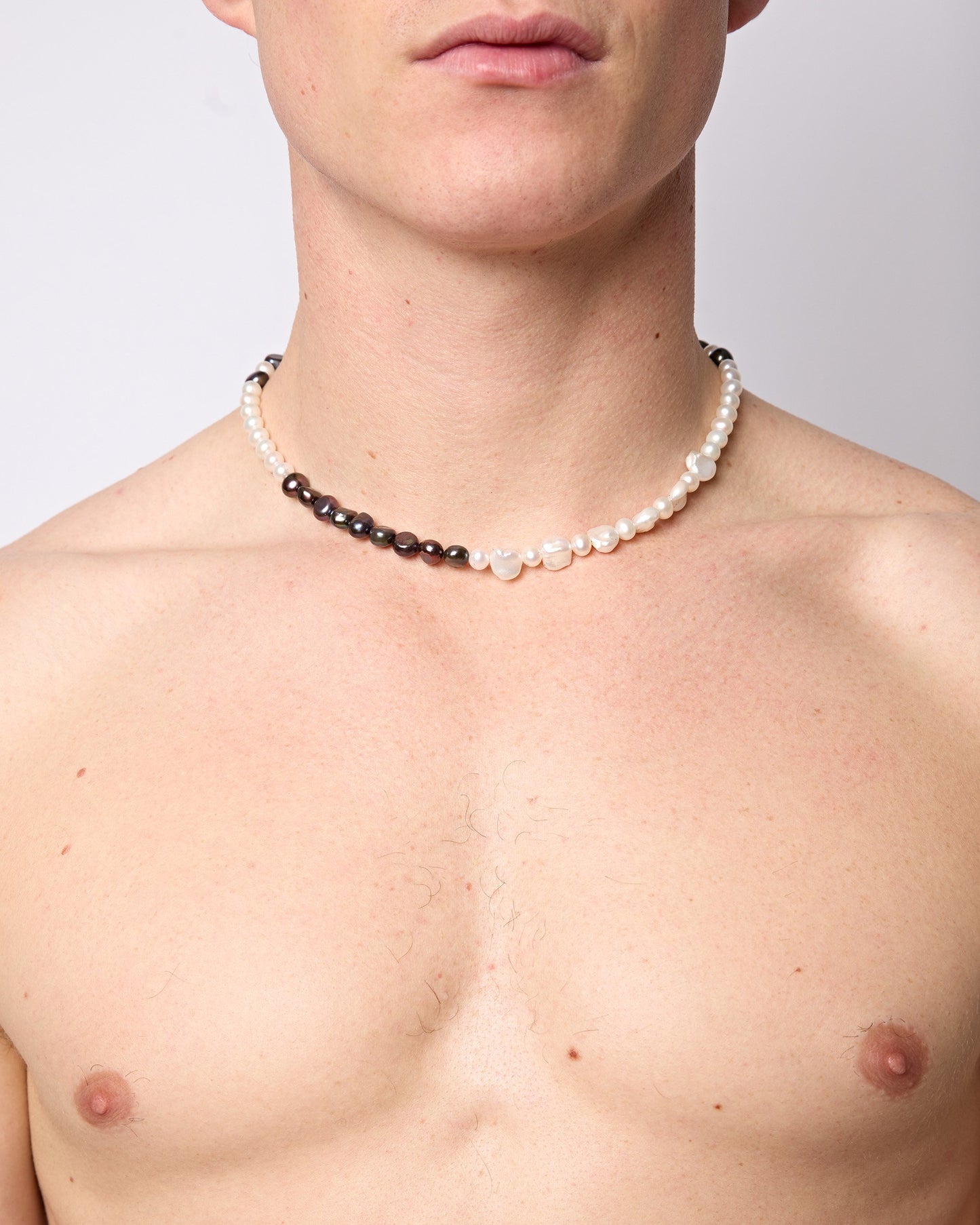 Black & White Freshwater Pearl Necklace