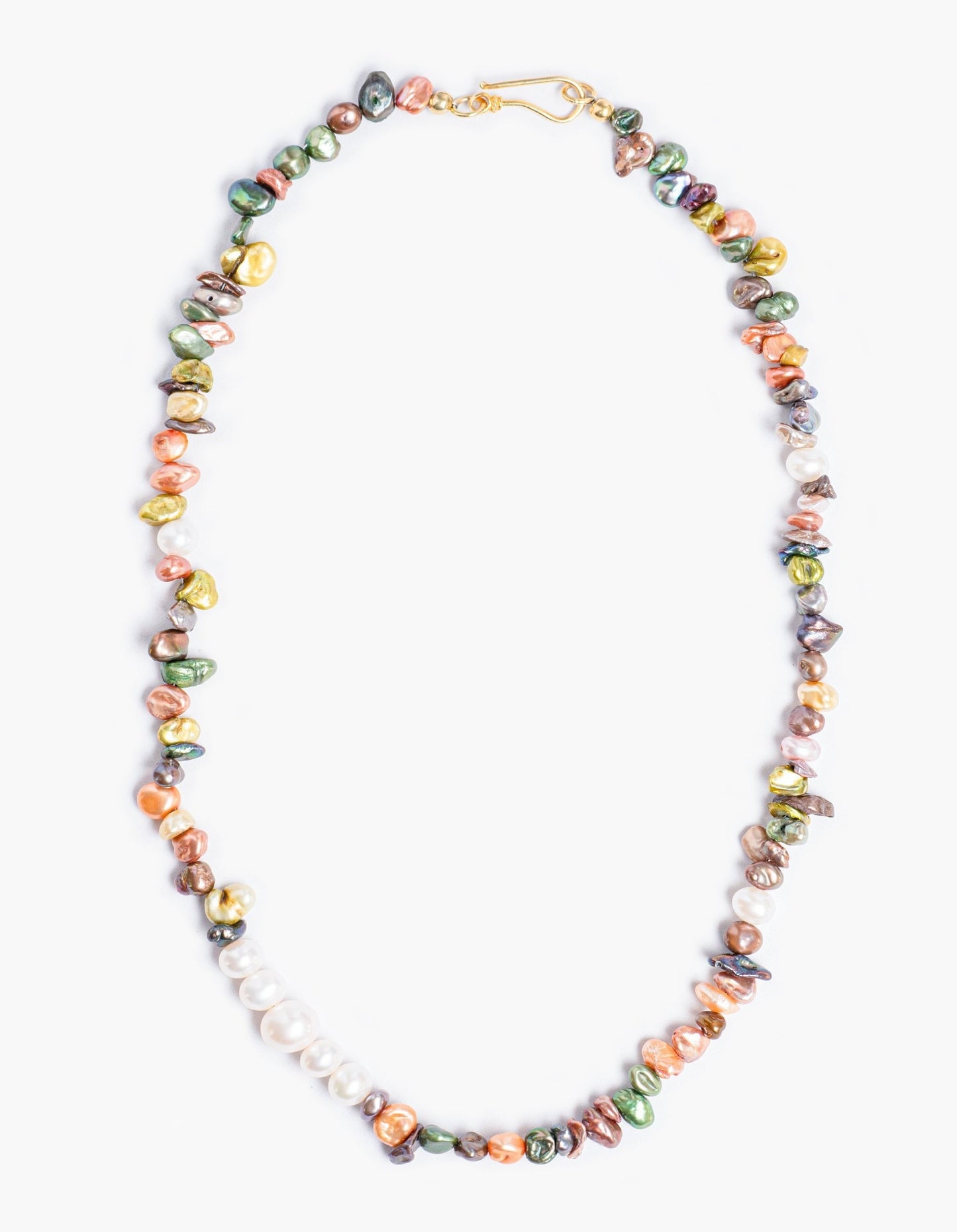 Multicoloured Keshi Pearl Necklace