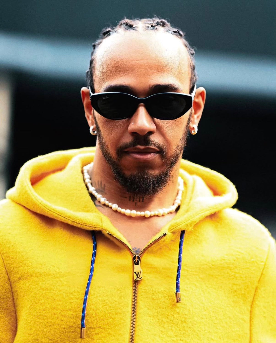 Sir Lewis Hamilton Spotted Wearing A Sinner In Pearls’ Signature Freshwater Necklace