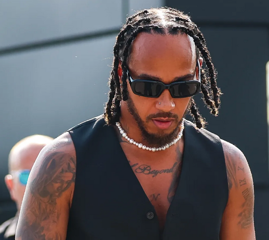 Lewis Hamilton Wears A Sinner In Pearls at Monza – and Redefines Masculine Elegance