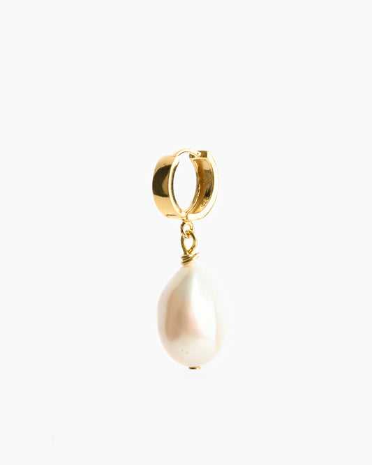 Gold Tear Earring