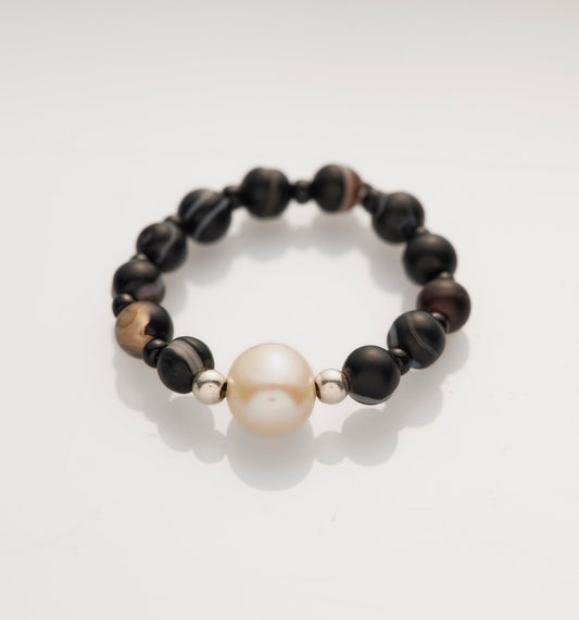 Midnight & Marble Ring