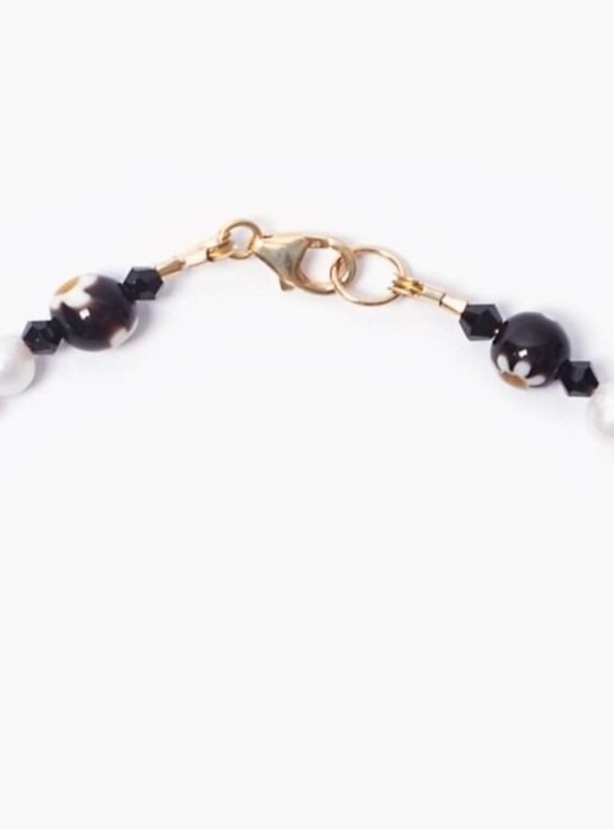 Glass Pearl x Daisy Necklace