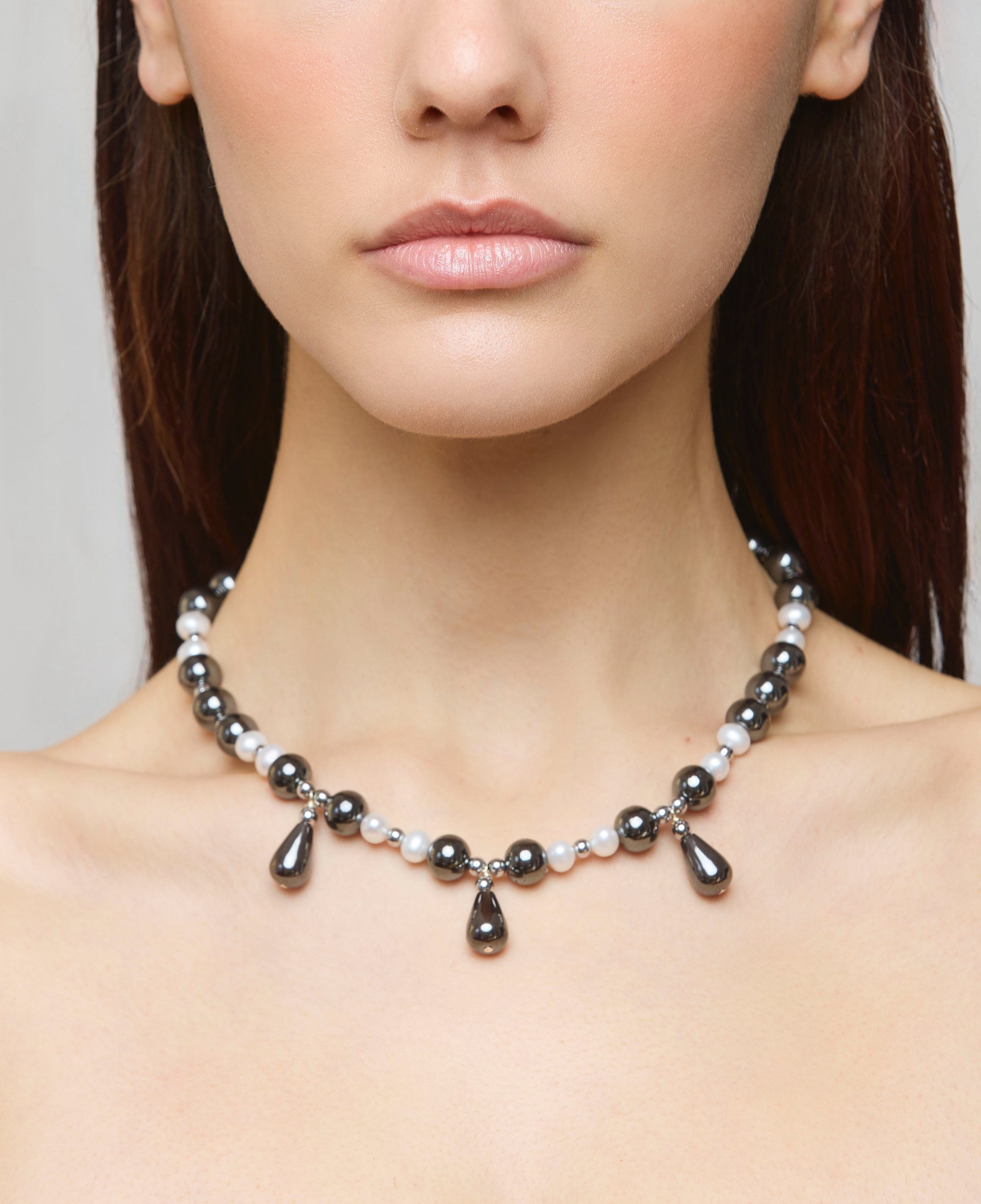 Hematite Tears Necklace