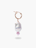Fireball Pearl x Pink Pearl Hoop Earring