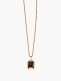 Olive Green Crystal Pendant Necklace