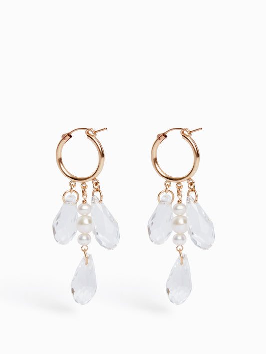 Crystal x Freshwater Pearl Earrings