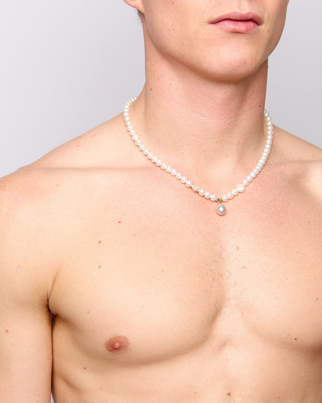 Freshwater Pearl x Keshi Pearl Necklace with Drop Pearl Pendant