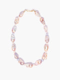 Neutral Fireball Pearl Necklace