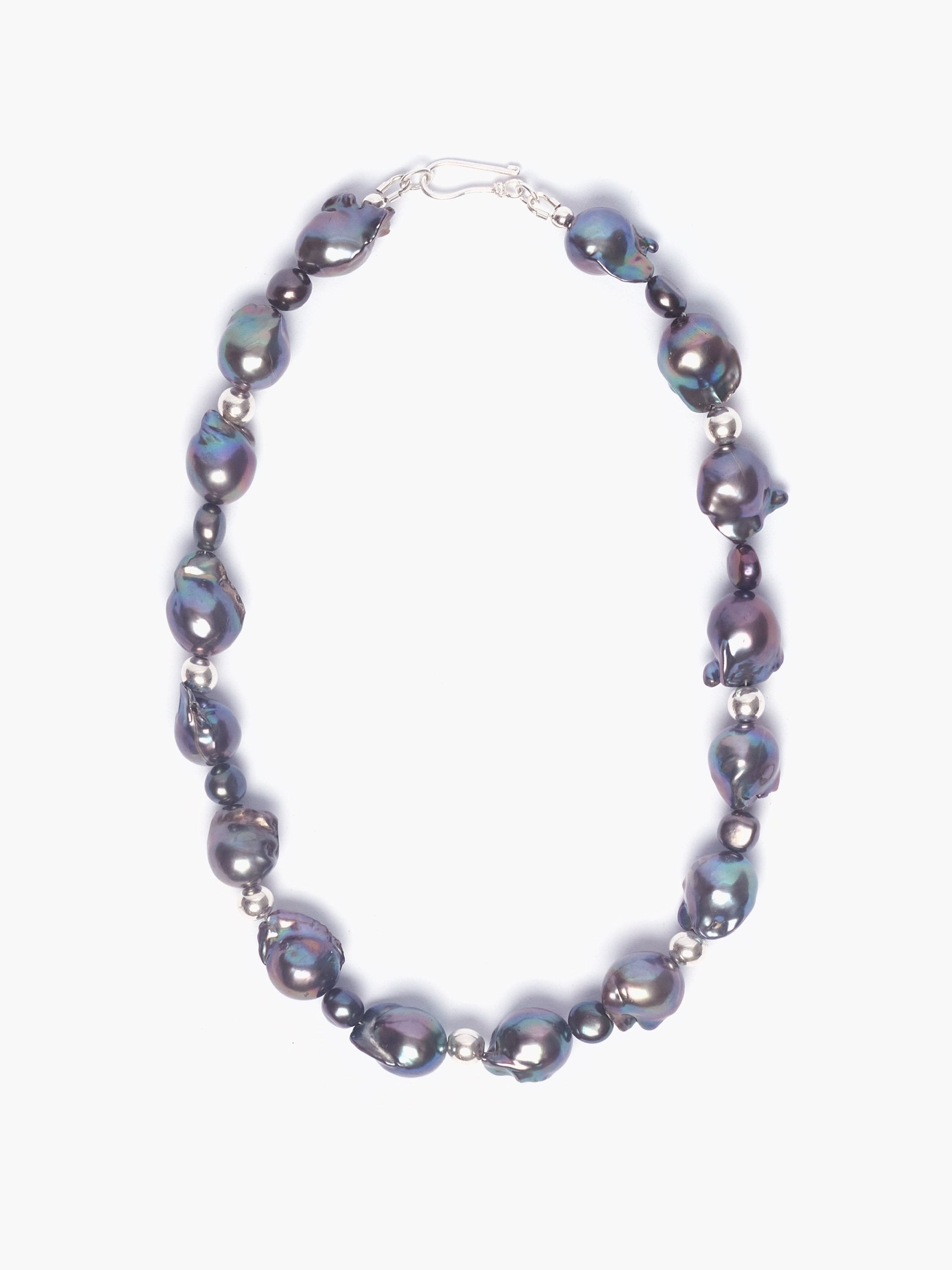 Black Fireball Pearl Necklace